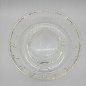 Baking Bundt Cake Pan Jello Mold Clear Glass Vintage McKee Queen Anne Glasbake